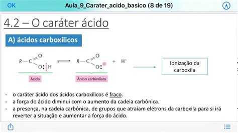 Acidez Dos Compostos Org Nicos Youtube