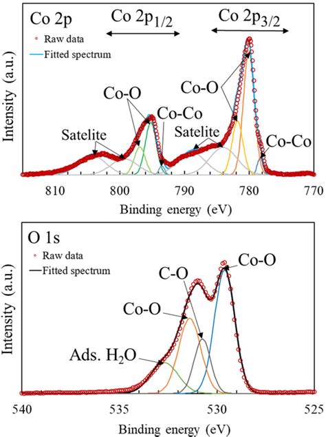 Xps Spectra For Anodized Sample Co 2p And O 1s With Baseline Download Scientific Diagram