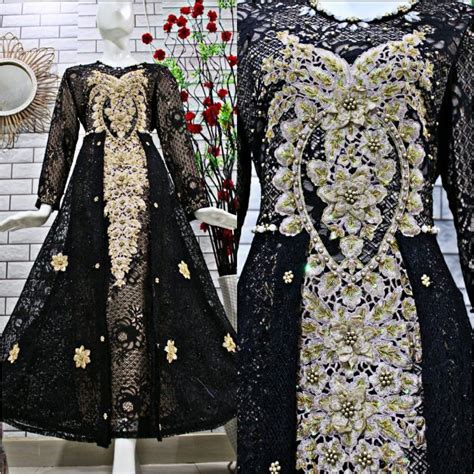 Jual Terlaris Gamis Brukat Bordir Payet