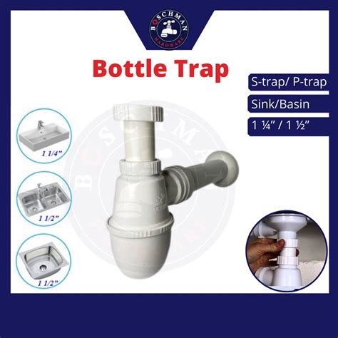 Mutiara PVC Plastic Bottle Trap Basin Sink Waste Drainer Waste Trap