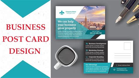 How To Create Postcard Design In Adobe Photoshop CS6 Business Post Card