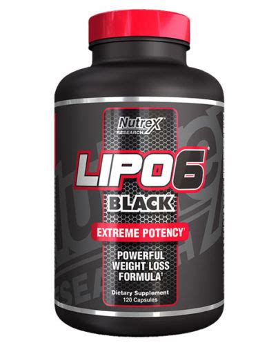 Nutrex Lipo 6 Black Extreme Potency 120 Caps Buy Health Products At