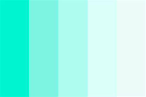 Bright Teal Color Palette