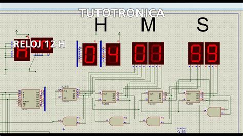 Como Hacer Un Reloj Digital Formato Horas Circuito Muy F Cil Youtube