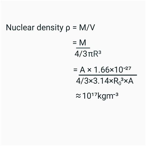 Nuclear Charge Nuclear Mass Nuclear Density And Nuclear Size