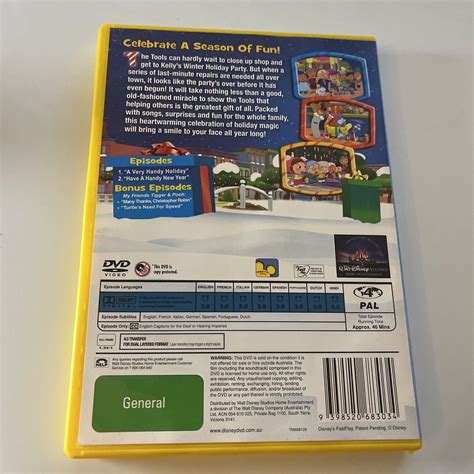Handy Manny A Very Handy Holiday Dvd 2010 Region 4 Retro Unit