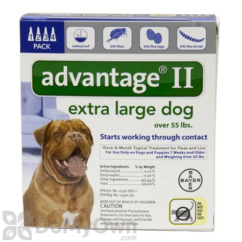 Advantage Ii Flea And Lice Treatment For Small Dogs 0 10 Lbs