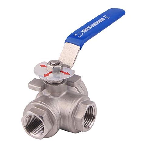 Buy DERNORD 3 Way Ball Valve T Ing Pad Stainless Steel 304 Female