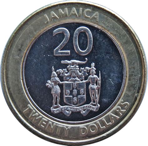 20 Dollars Marcus Garvey Non Magnetic Jamaica Numista