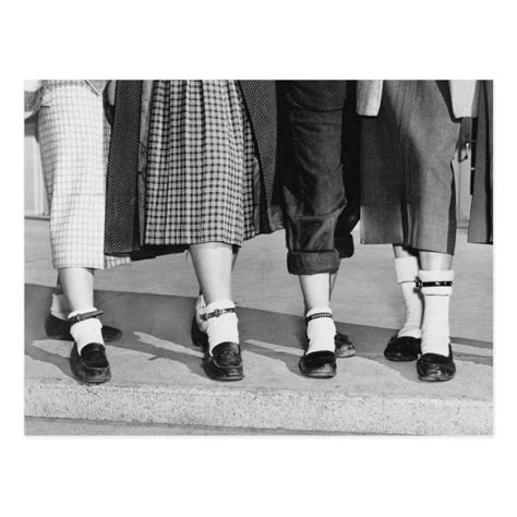 Bobby Socks 1953 Postcard Zazzle