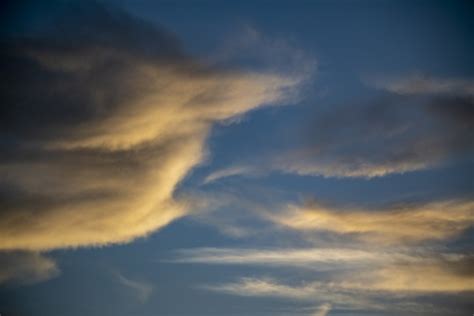 Wispy Clouds At Sunset Free Stock Photo - Public Domain Pictures