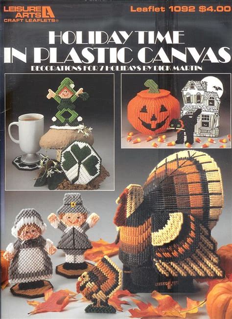 Holiday Time In Plastic Canvas Leaflet 1092 By Leisure Arts Plastic Canvas Books Plastic