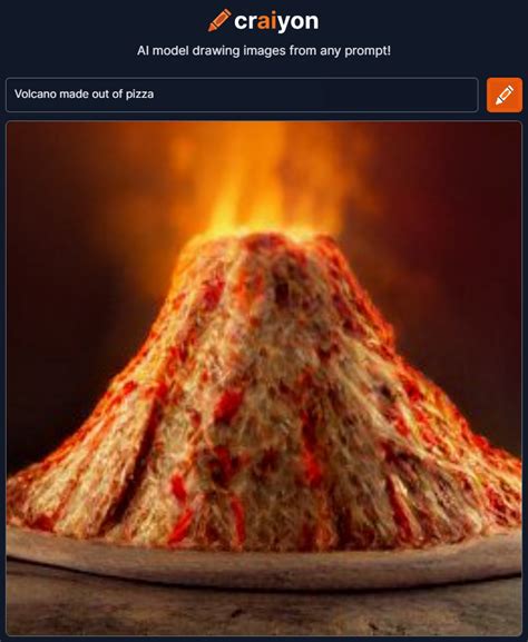 Pizza Volcano : r/dallemini