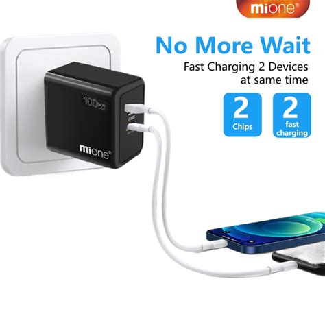 Mione W Fast Charger Adapter Type C Charger Adaptor Usb C Pd Fast