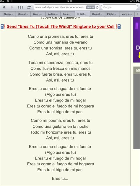 Eres Tu Lyrics | PDF