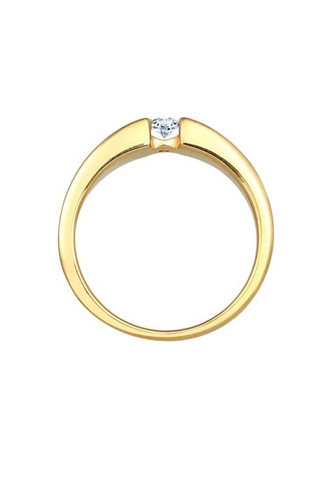 Solit R Ring Diamant Wei Ct Gelbgold Diamant Ring