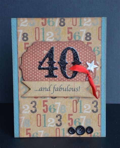 My Minds Eye Kraft 40th Birthday Card By Darla Weber Cards Handmade