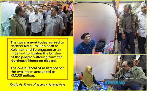 Bernama Govt Approves Rm Mln Immediate Assistance To Kelantan