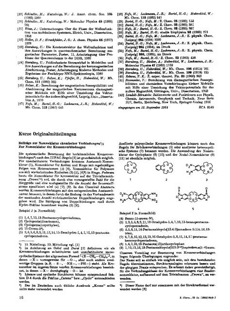 Pdf Beiträge Zur Nomenklatur Chemischer Verbindungen Zur Nomenklatur