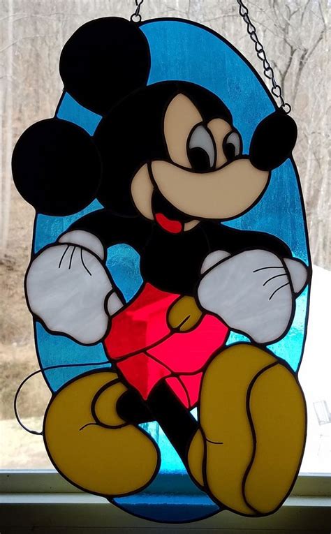 Mickey Mouse Panel Glass By Knight