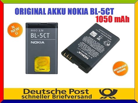 BL 5CT Nokia Original Akku für 3720 5220 5630 6303 6303i 6730 C3 C3 01