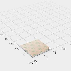 Neodym Quadermagnet X X Mm Vernickelt Selbstklebend Grade N