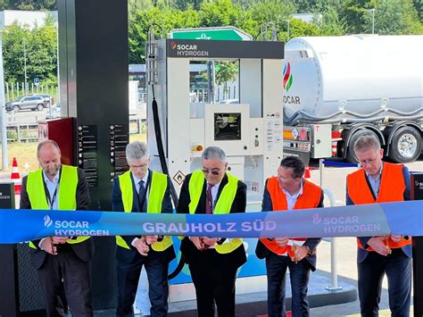 Inauguration Of The First Hydrogen Filling Station On A Swiss Highway