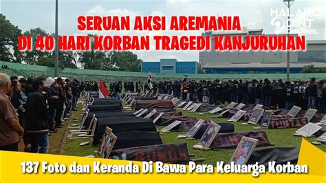 RIBUAN AREMANIA TURUN JALAN TEPAT DI 40 HARI KORBAN TRAGEDI KANJURUHAN