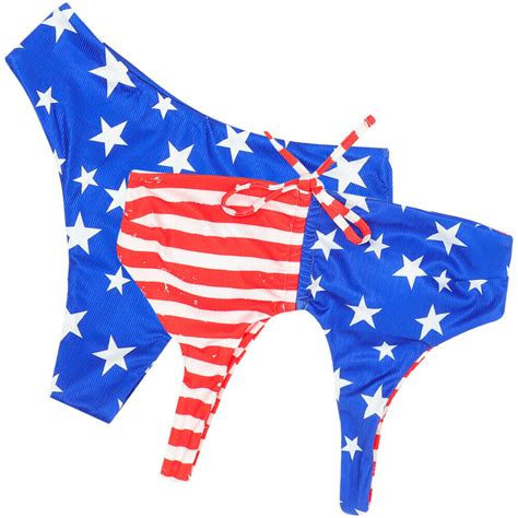 Flag Printing Swimsuit Sexy American Flag Swimsuit American Flag Bikini