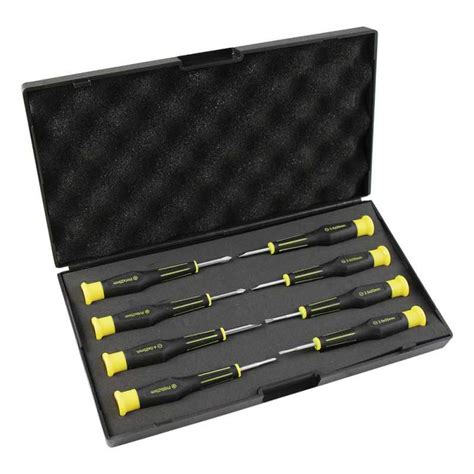 COFFRET DE 8 TOURNEVIS DE PRECISION COURTES