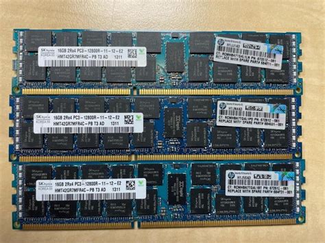 paměti RAM 16GB SK HYNIX 2RX4 PC3 12800R 11 12 E2 ECC REGISTRED Aukro