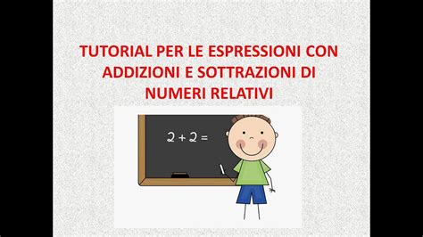 Espressioni Con Addizioni E Sottrazioni Di Numeri Relativi YouTube