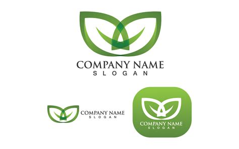 Leaf Green Nature Logo Icon Vector V12