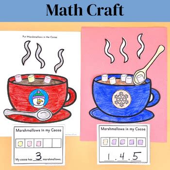 Hot Cocoa Math Numbers To Five BUNDLE Craft Activities And Printables