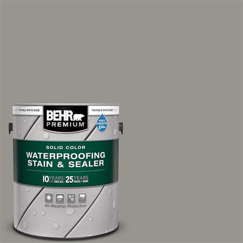 BEHR PREMIUM 1 Gal N360 4 Battleship Gray Solid Color Waterproofing