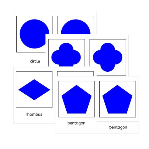 Part Cards For Geometric Shapes Pdf Ifit Montessori Geometric