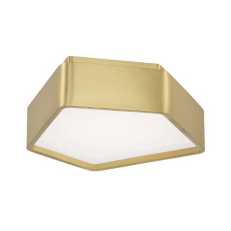 Fenway Flush Mount Light Integrated Led Incandescent Satin Brass 1 Unit Fred Meyer