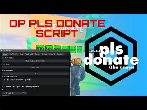 NEW Pls Donate Steal Robux Script V3 Auto Beg Auto Chat Rich