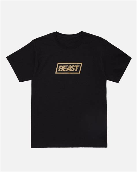 Mr Beast T-shirts - Gold Beast’ Logo Classic T-shirt | Mr Beast Shop