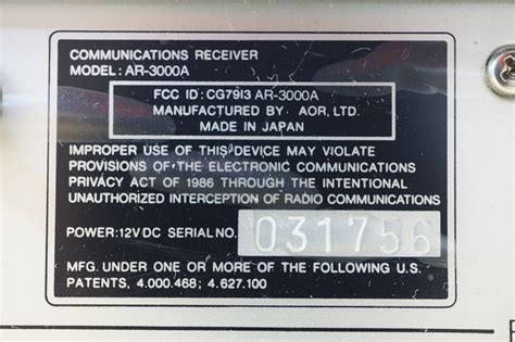 Aor Wideband Receiver Ar A All Mode Receiver Khz To Mhz Used