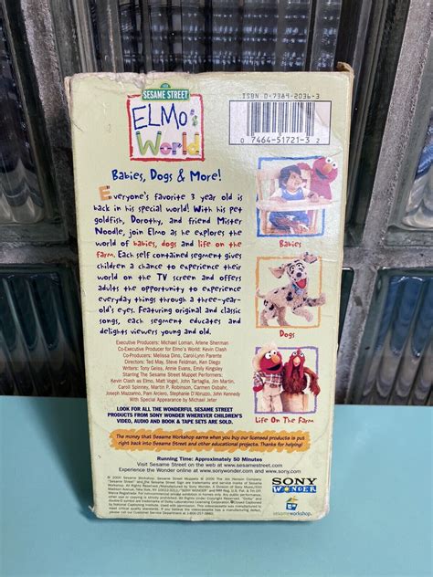 Elmos World Babies Dogs And More 2000 Vhs Grelly Usa