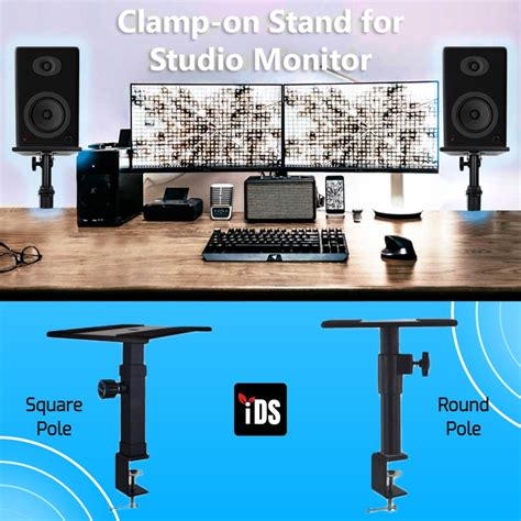 Ids Desktop Clamp On Studio Monitor Stand Speaker Stand Speaker