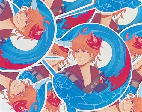 Genshin Impact Childe Sticker Etsy