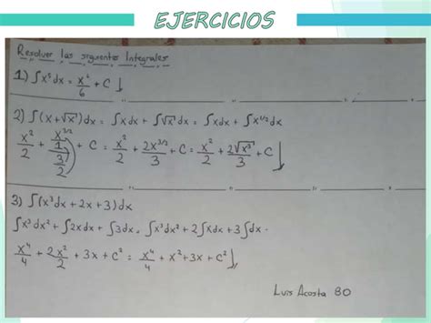 Integrales Indefinidas Ppt