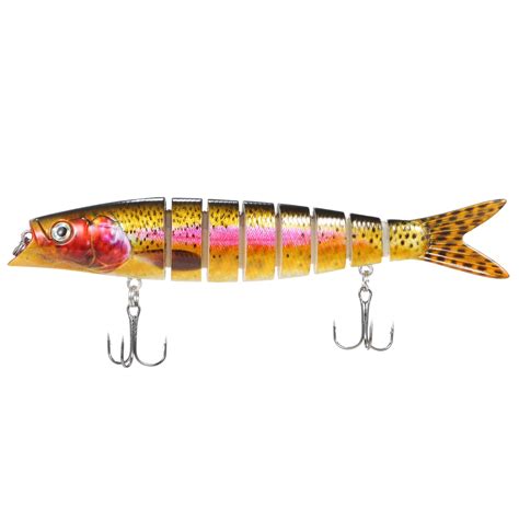 Taruor 140mm Multi Jointed Swimbait Sinking Bait Lifelike 8 Segment