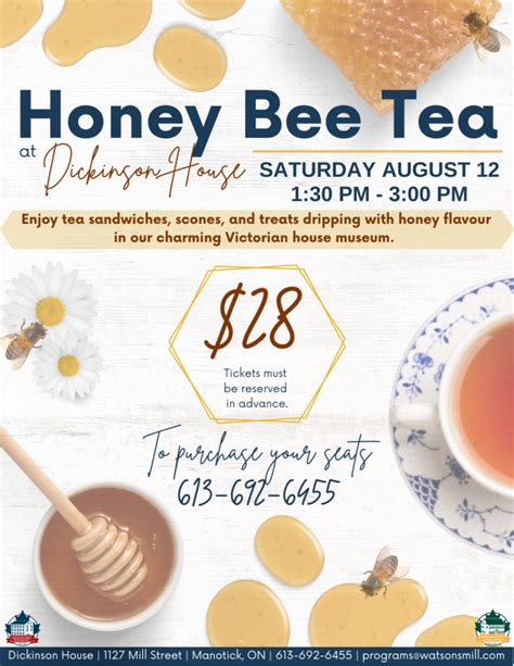 HoneyBee Tea Historic Places Days