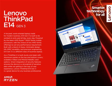 Upcoming Lenovo Thinkpad E14 Gen 3 Adopts Amd Ryzen 5000 And Other New Options