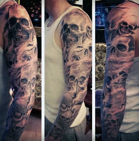 Skull Sleeve Tattoos For Men Masculine Design Ideas Hot Sex