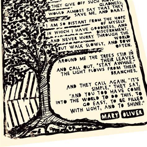 Mary Oliver The Invitation Etsy