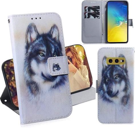 Coque étui Samsung Galaxy S10e en PU Cuir avec Porte Cartes et Support